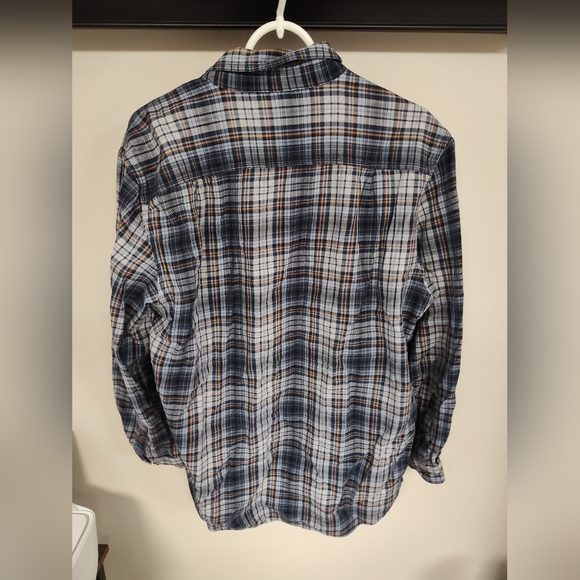 Men's Carhartt Flannel Plaid Shirt 100% Cotton - Size Large- EUC - Picture 3 of 4